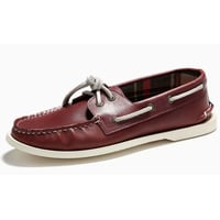 Boat shoes, British-style casual men's shoes, trendy low-top leather shoes, Korean version breathable lazy shoes, deep red
